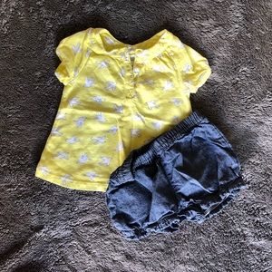 Carter’s 2 piece birdie outfit
